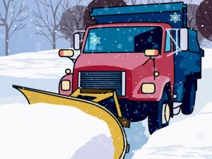 Hidden Snowflakes in Plow Trucks Online Game