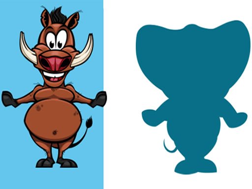 Shadow Matching Animal Puzzle