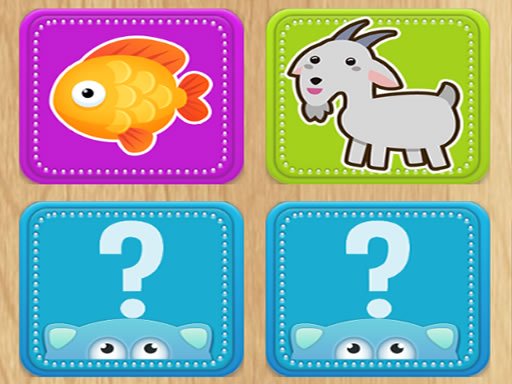 Animal Match Memory Game