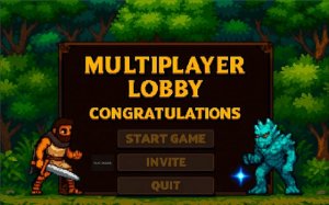 Multiplayer Lobby: Retro Brawler Game