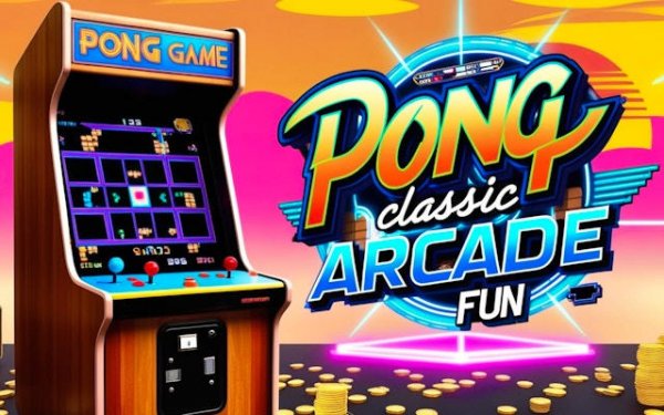 Pong Game Classic Arcade Fun - Retro Table Tennis Online Game