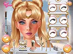 Sailor Moon and Friends Cosmic Glam Dress Up Online Game