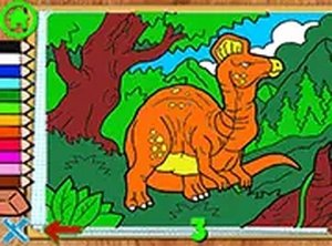Dinos Coloring Book Online Game